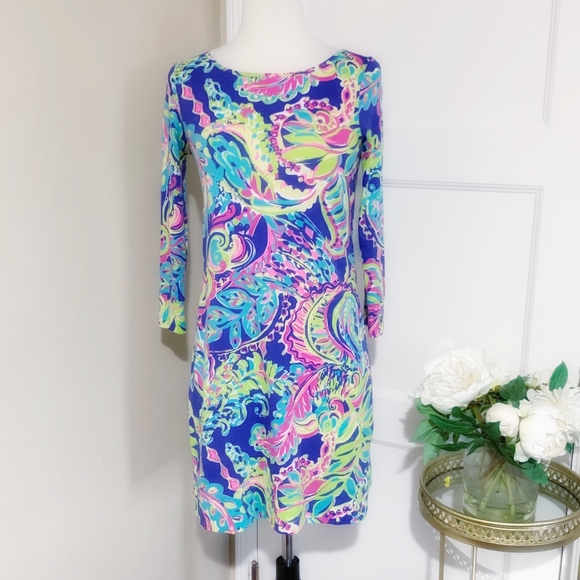 Lilly Pulitzer Dresses & Skirts - Lilly Pulitzer Marlowe Boatneck T Shirt Dress